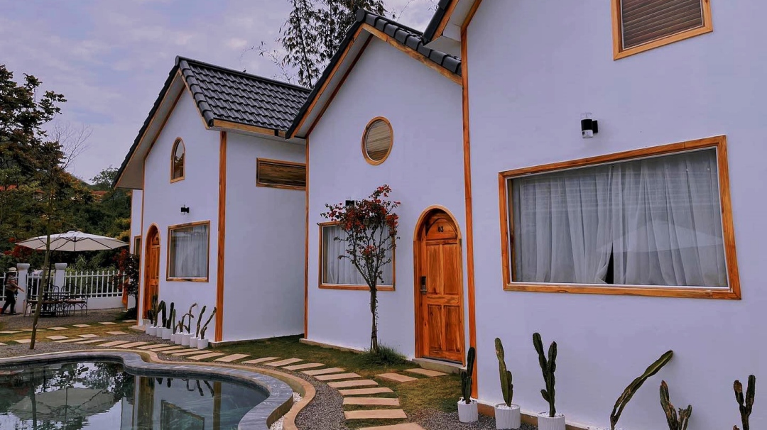 Mặt tiền căn Deluxe- Le Chalet du Lac - Moc Chau